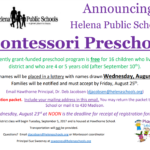 District Montessori Preschool Information