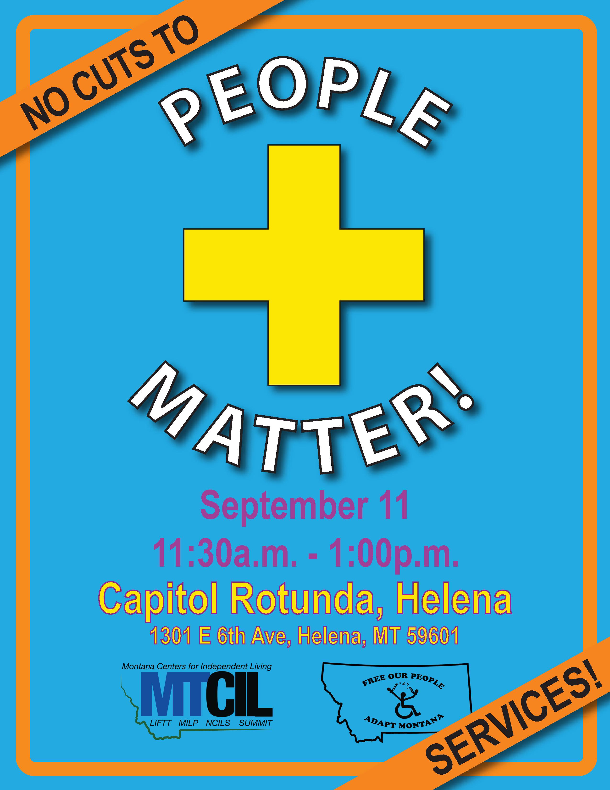 PEOPLE MATTER! No Cuts To Services.